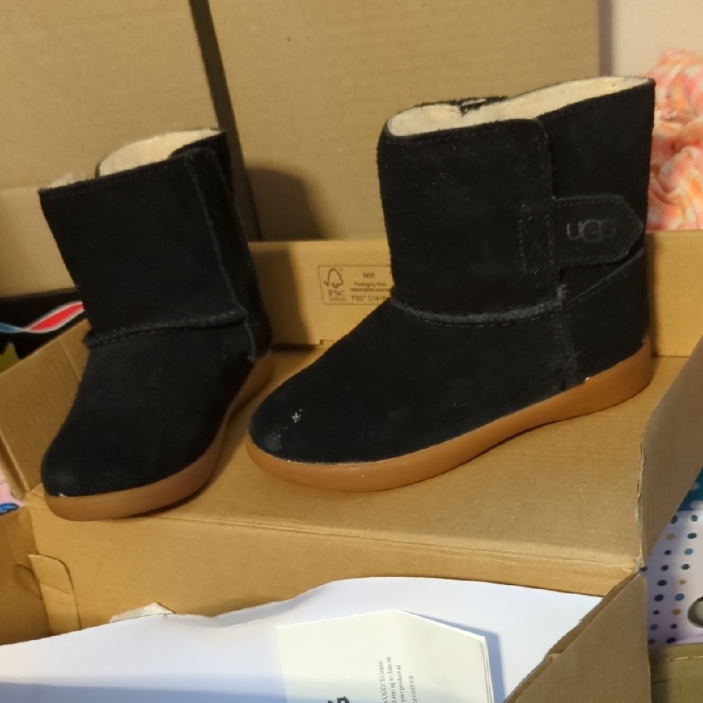 UGG Black and Brown Ankle Boots